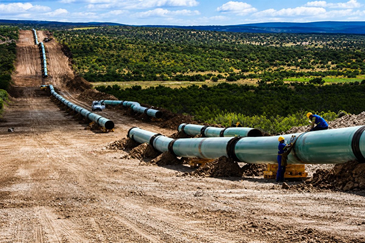 Gasoducto de suministro de gas natural